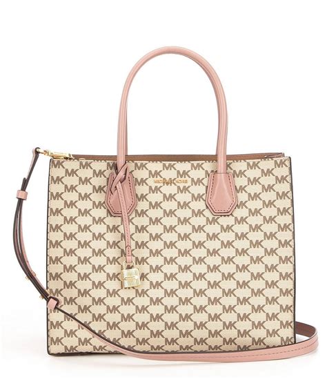 michael michael kors heritage signature large convertible tote|Michael Kors large monogram tote.